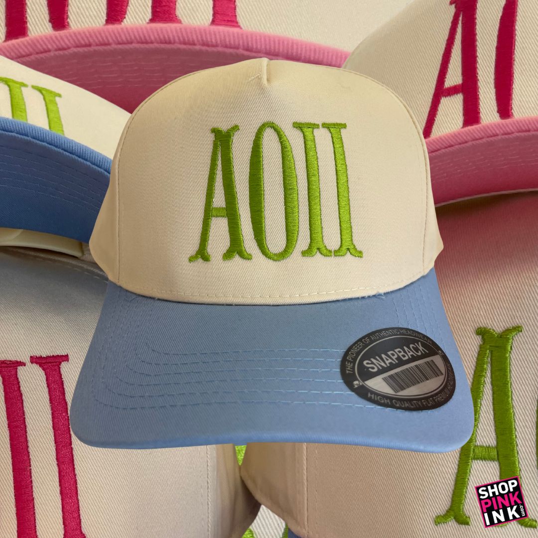 Alpha Omicron Pi - The Duo Flair Hat - 25615