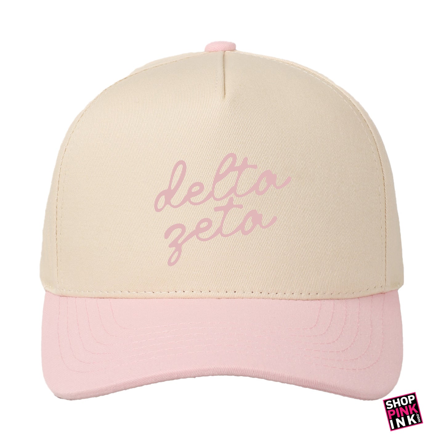 Delta Zeta - Natural Script Hat - 25611