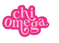 Chi Omega - Swirl Sticker
