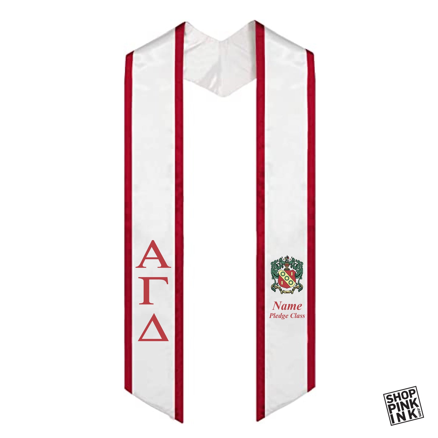Alpha Gamma Delta - Graduation Stole - Block