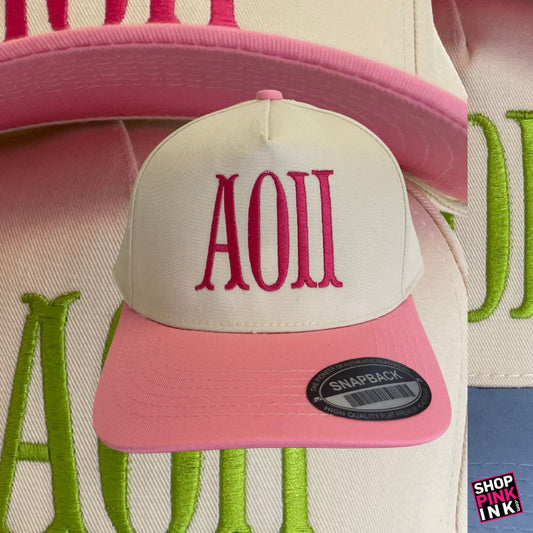 Alpha Omicron Pi - The Duo Flair Hat - 25615