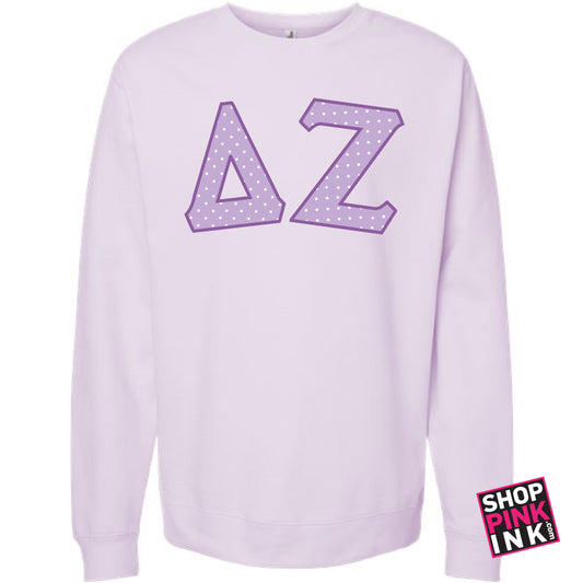 Delta Zeta - Lavender Dotty Crew - 26799