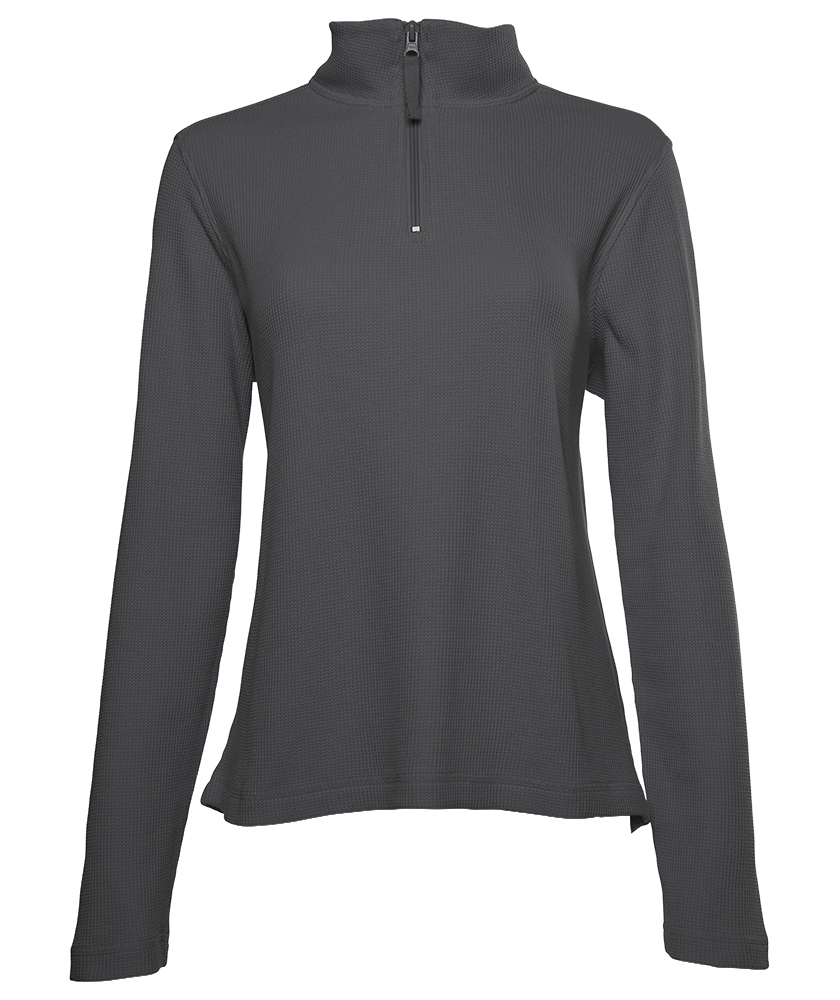 WOMEN’S LIGHTWEIGHT WAFFLE QUARTER ZIP PULLOVER