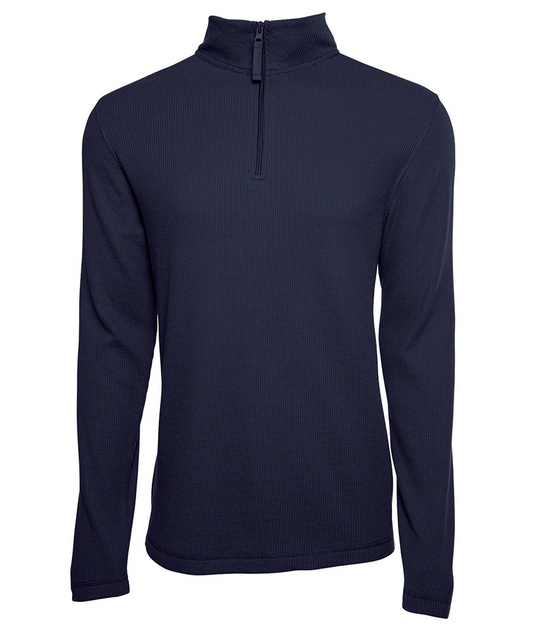 MEN’S LIGHTWEIGHT WAFFLE QUARTER ZIP PULLOVER