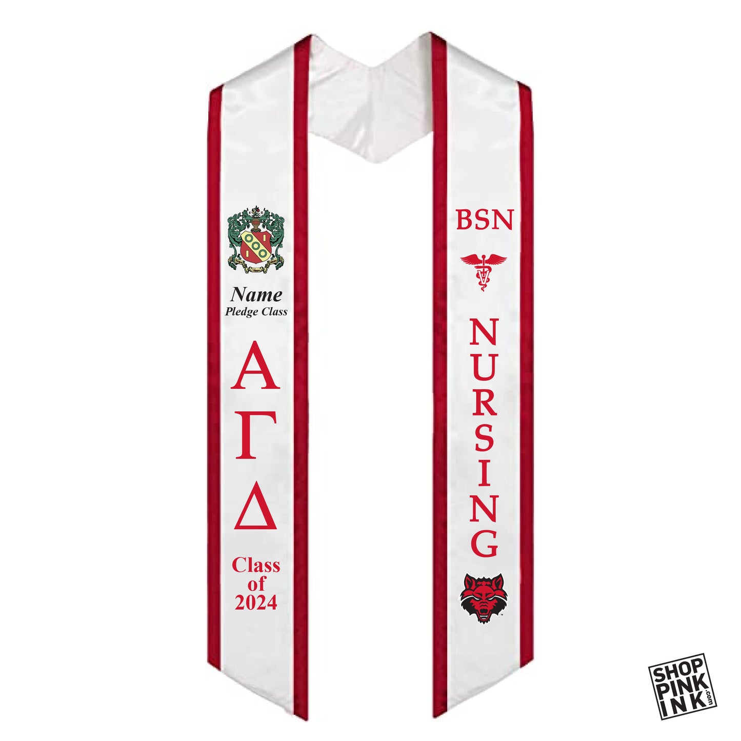 Alpha Gamma Delta - Nursing - Graduation Stole