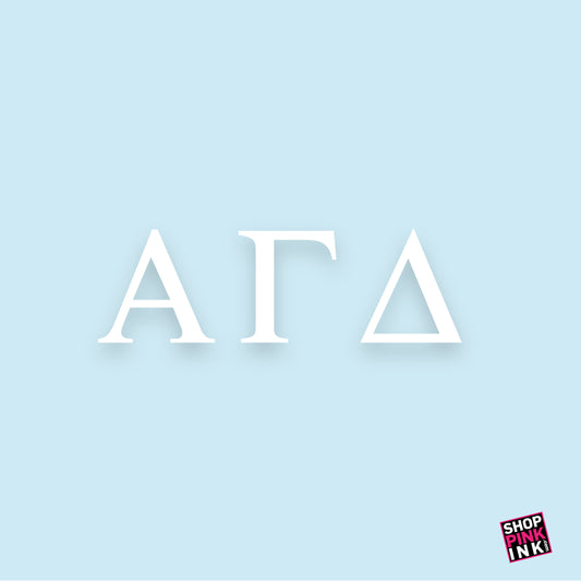 Car Decal - Alpha Gamma Delta