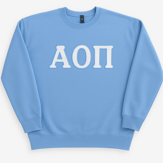 Alpha Omicron Pi - Carolina Subtle Stitch Crew