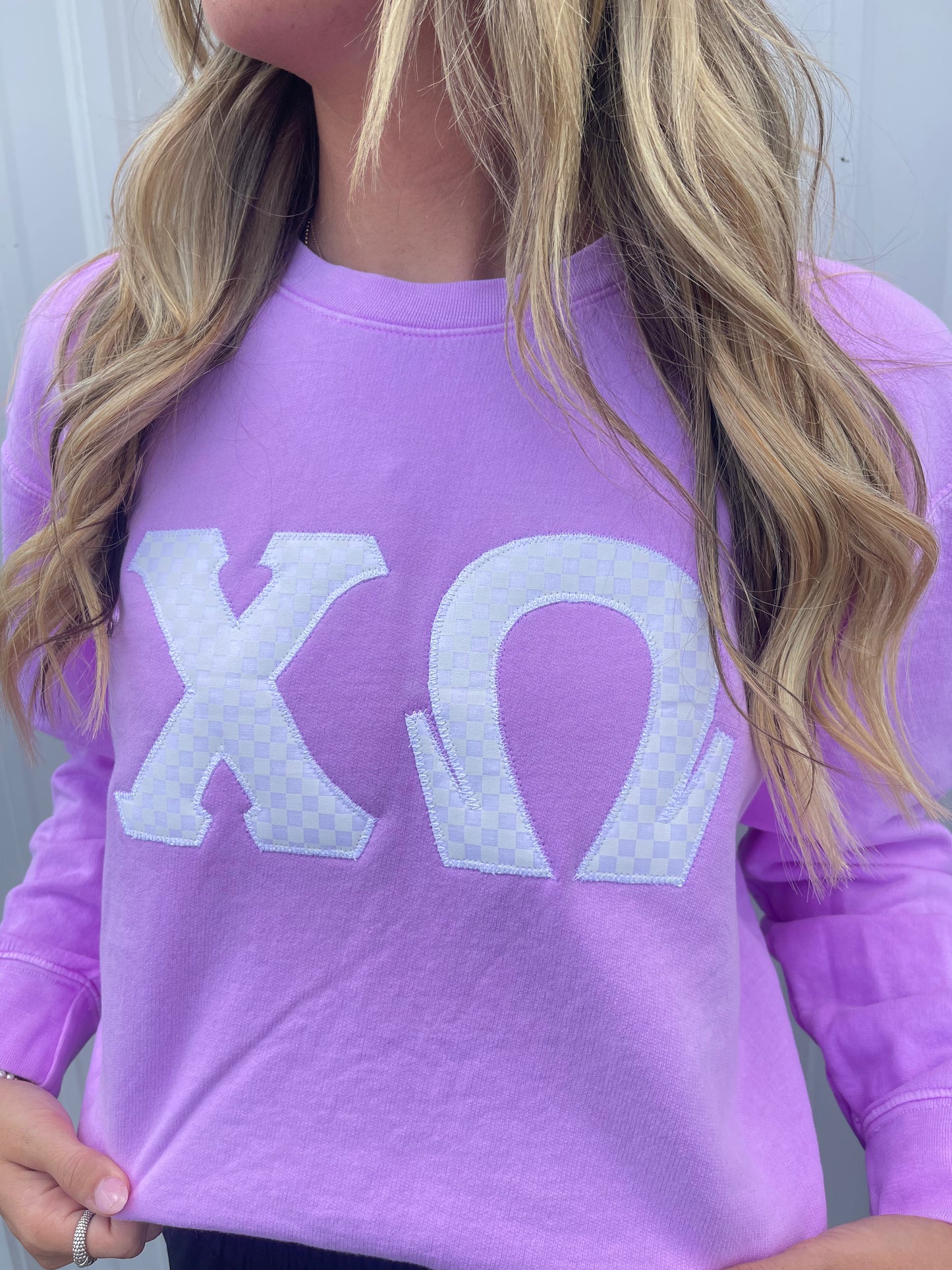 Chi Omega - Vivid Violet Check