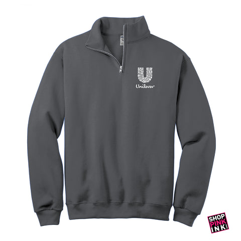 1/4-Zip Cadet Collar Sweatshirt  - LEFT CHEST