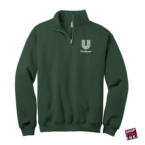 1/4-Zip Cadet Collar Sweatshirt  - LEFT CHEST