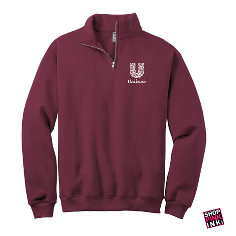 1/4-Zip Cadet Collar Sweatshirt  - LEFT CHEST