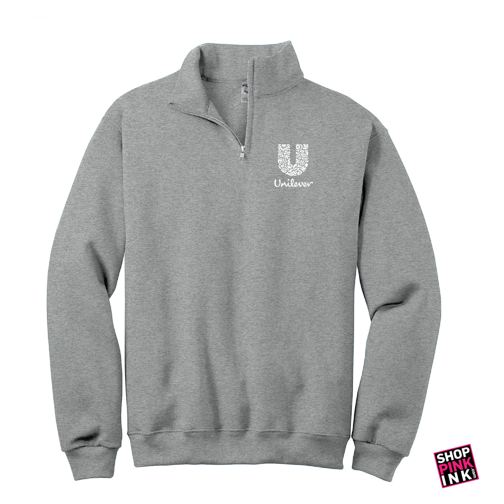 1/4-Zip Cadet Collar Sweatshirt  - LEFT CHEST