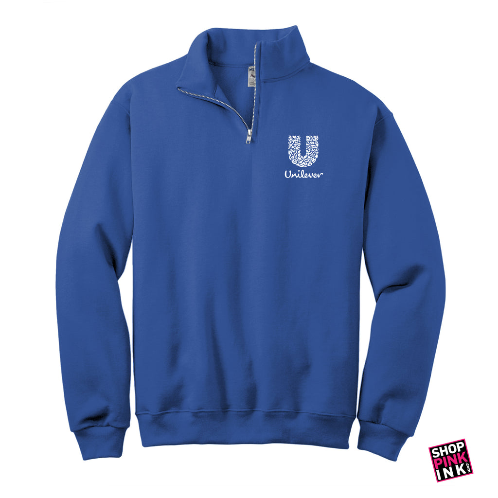 1/4-Zip Cadet Collar Sweatshirt  - LEFT CHEST