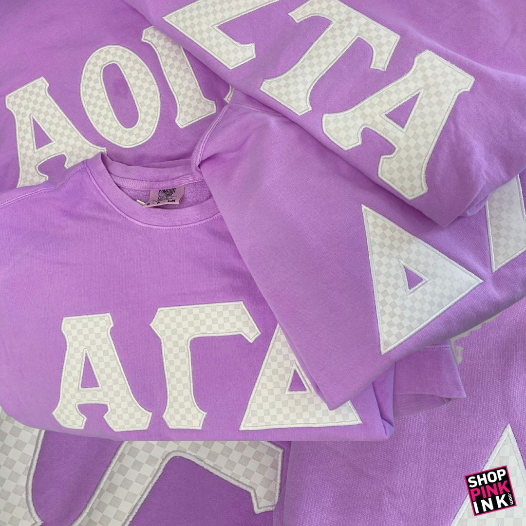 Alpha Omicron Pi - Vivid Violet Check