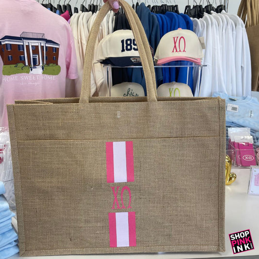 Chi Omega - Letters & Lifestyle Tote - 25617