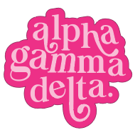 Alpha Gamma Delta - Swirl Sticker