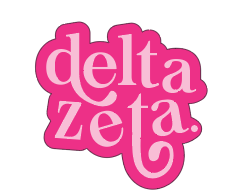 Delta Zeta - Swirl Sticker