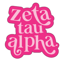 Zeta Tau Alpha - Swirl Sticker