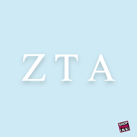Car Decal - Zeta Tau Alpha