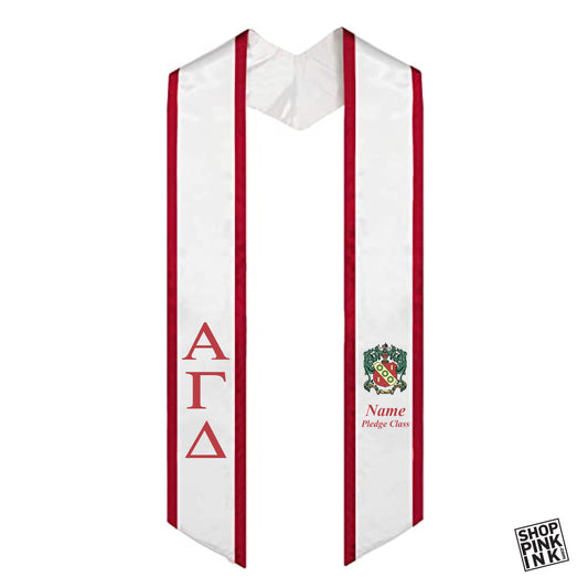 Alpha Gamma Delta - Graduation Stole - Block