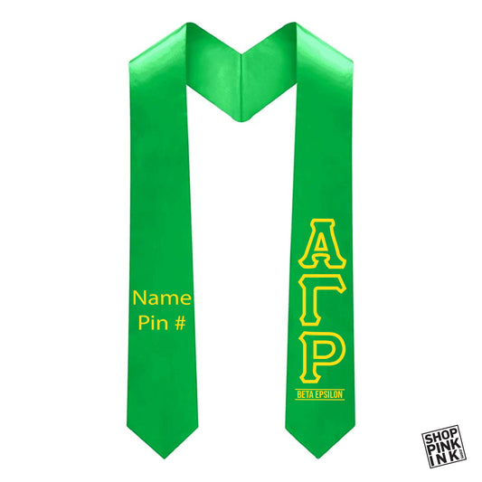Alpha Gamma Rho - Graduation Stole